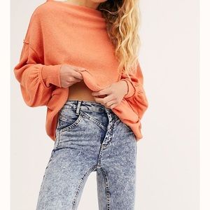 We The Free Main Squeeze Hacci Top in cayenne